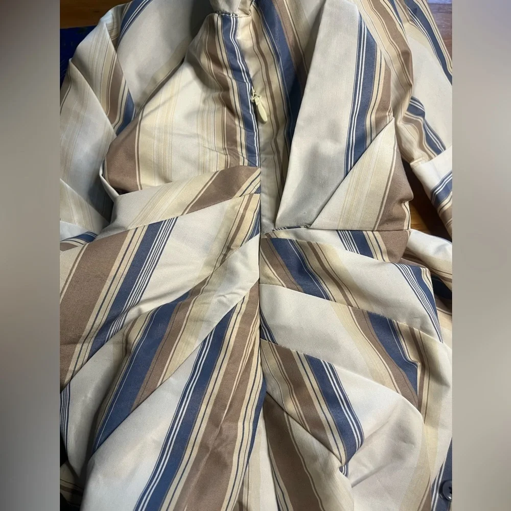 NWT Jonathan Simkhai- Marge Stripe Heavy Cotton Midi Dress. Size 4 - Picture 9 of 12